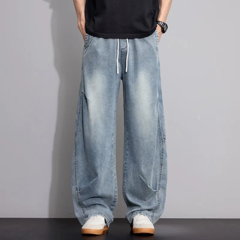 Spring Summer Men's Denim Jeans Lyocell fabric Straight Leg Casual Pants Soft Breathable Comfortable Thin Trousers Male
Spring Summer Men's Denim Jeans Lyocell fabric Straight Leg Casual Pants Soft Breathable Comfortable Thin Trousers Male