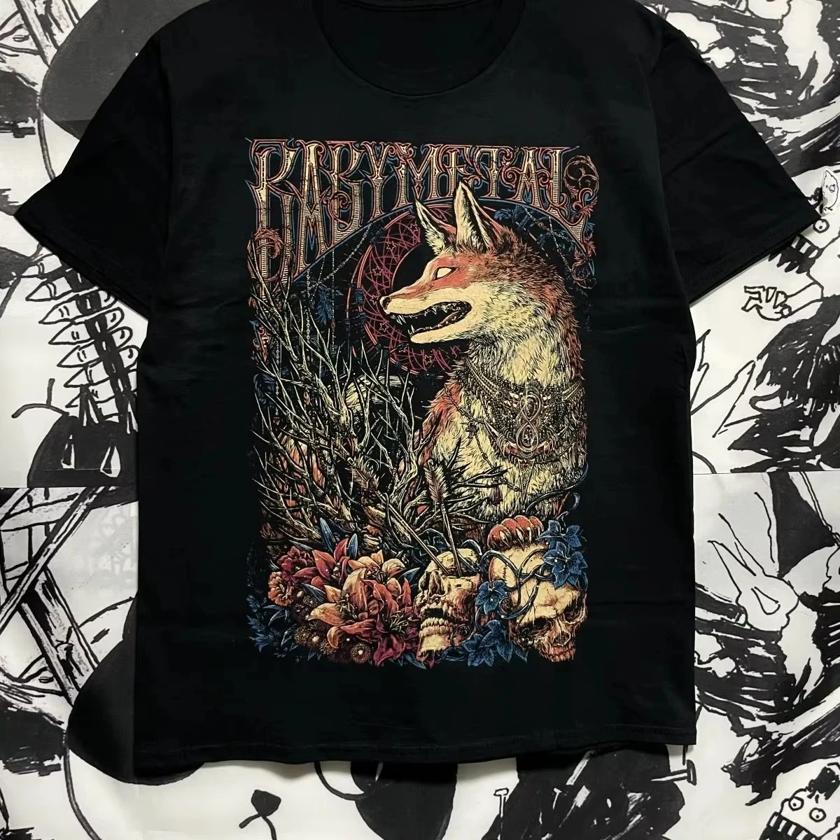 Gildan Short Sleeve Japanese Babymetal Band Peripheral Cotton Breathable T-Shirt Metal Rock Trend Men's and Women's Couples Pop
Gildan Short Sleeve Japanese Babymetal Band Peripheral Cotton Breathable T-Shirt Metal Rock Trend Men's and Women's Couples Pop