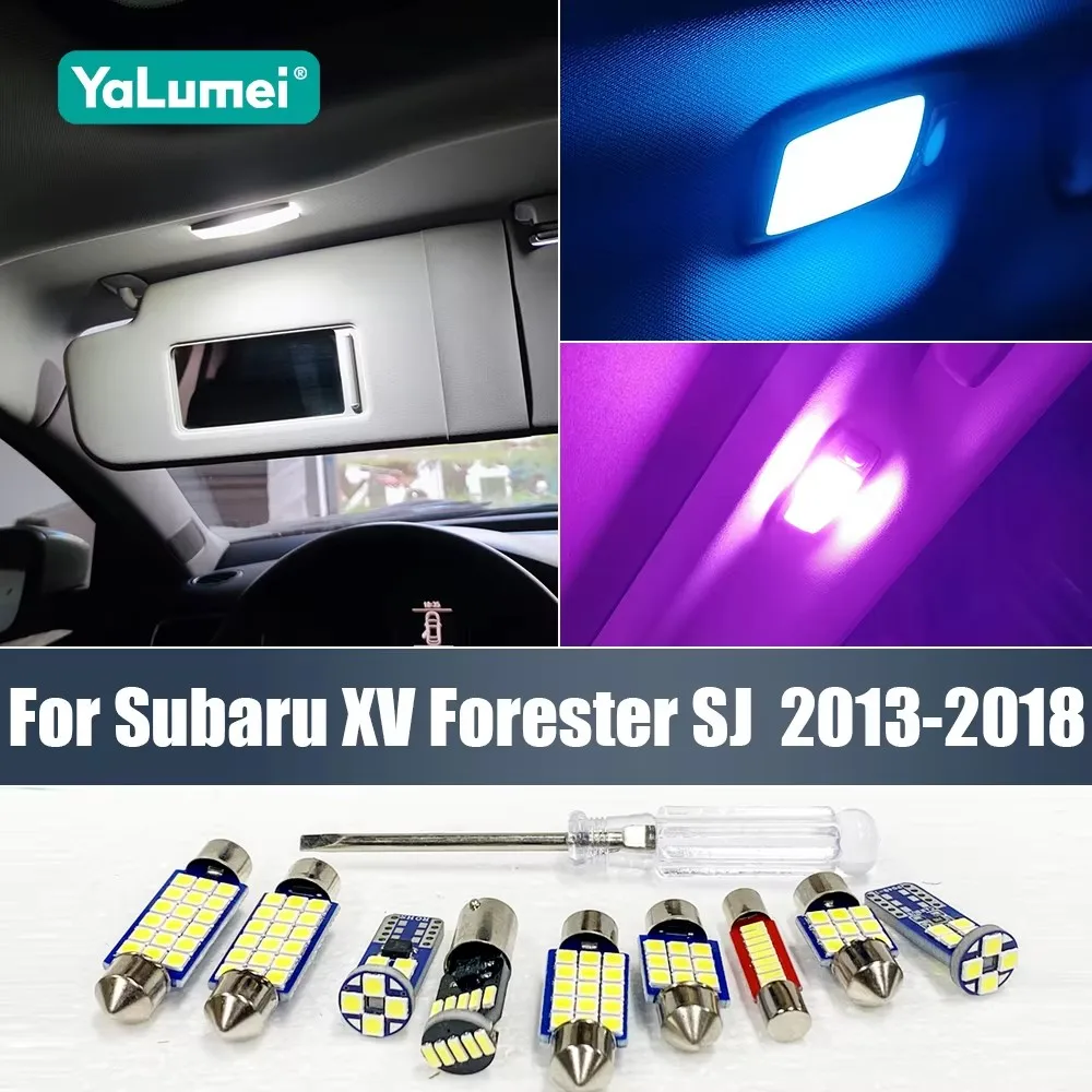 Комплект из 4 светодиодных ламп 12В для Subaru XV Forester SJ 2013-2018: освещение салона, лампа для чтения, подсветка багажника, аксессуары
Комплект из 4 светодиодных ламп 12В для Subaru XV Forester SJ 2013-2018: освещение салона, лампа для чтения, подсветка багажника, аксессуары