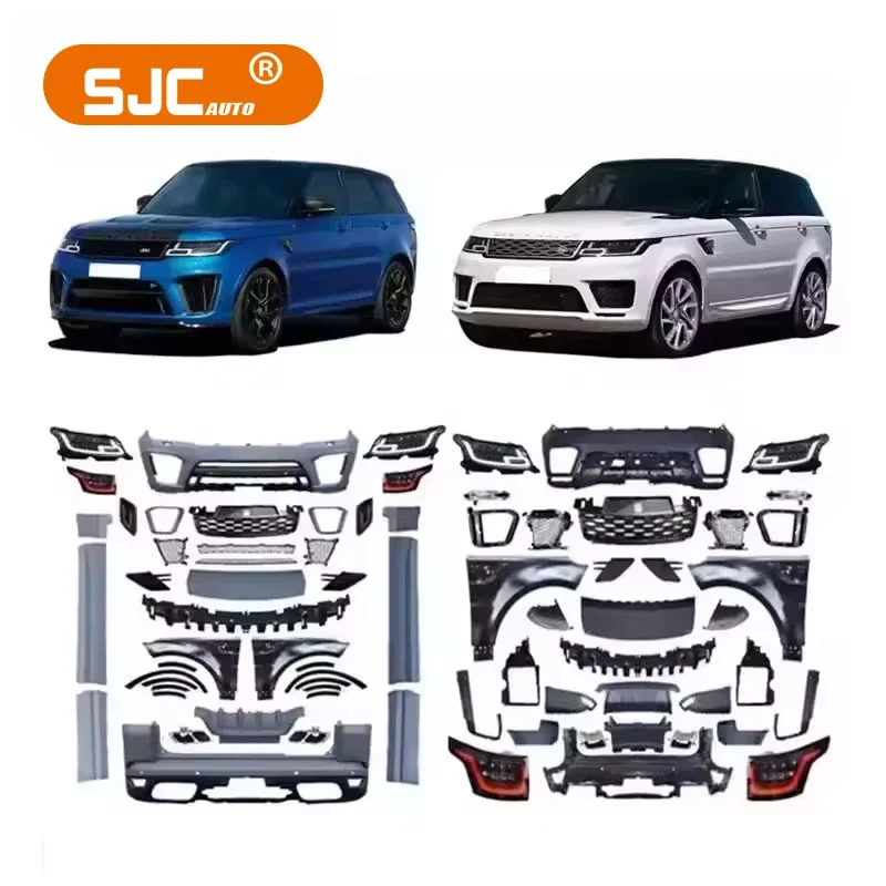 SJC для Land Rover Range Rover Sport 2014-2017, обновление до 2018-2021, решетка переднего и заднего бампера, крылья, комплект кузова, автомобильные аксессуары
SJC для Land Rover Range Rover Sport 2014-2017, обновление до 2018-2021, решетка переднего и заднего бампера, крылья, комплект кузова, автомобильные аксессуары