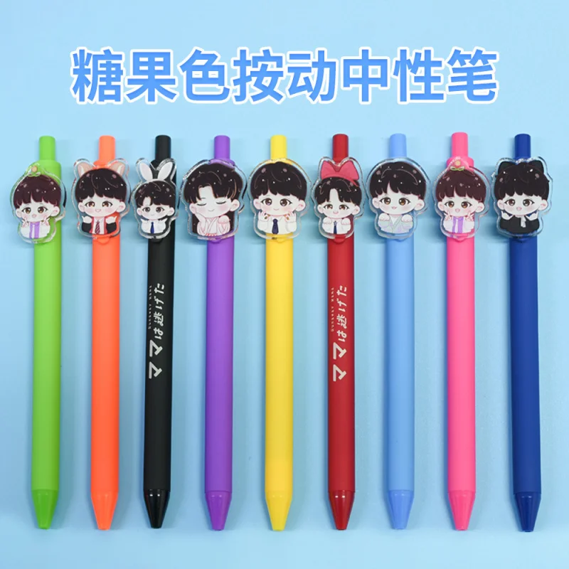 Custom. Acrylic Sticker Pen Lettering Printed Customized Press Gel Pen Good-looking Advertising Signature Pen
Custom. Acrylic Sticker Pen Lettering Printed Customized Press Gel Pen Good-looking Advertising Signature Pen