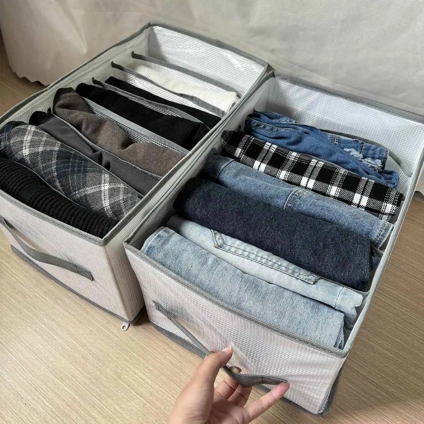 Home Use Wardrobe Clothing Pants Storage Tool Multi-layer Underwear Socks Storage Box Space-saving Multi-functional Organizer
Home Use Wardrobe Clothing Pants Storage Tool Multi-layer Underwear Socks Storage Box Space-saving Multi-functional Organizer