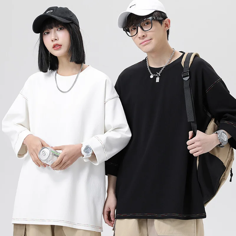 Heavyweight American High Street Color Loose Shoulder Drop round Neck Cotton T-Shirt Summer Japanese Style Seven-Quarte...
Heavyweight American High Street Color Loose Shoulder Drop round Neck Cotton T-Shirt Summer Japanese Style Seven-Quarte...