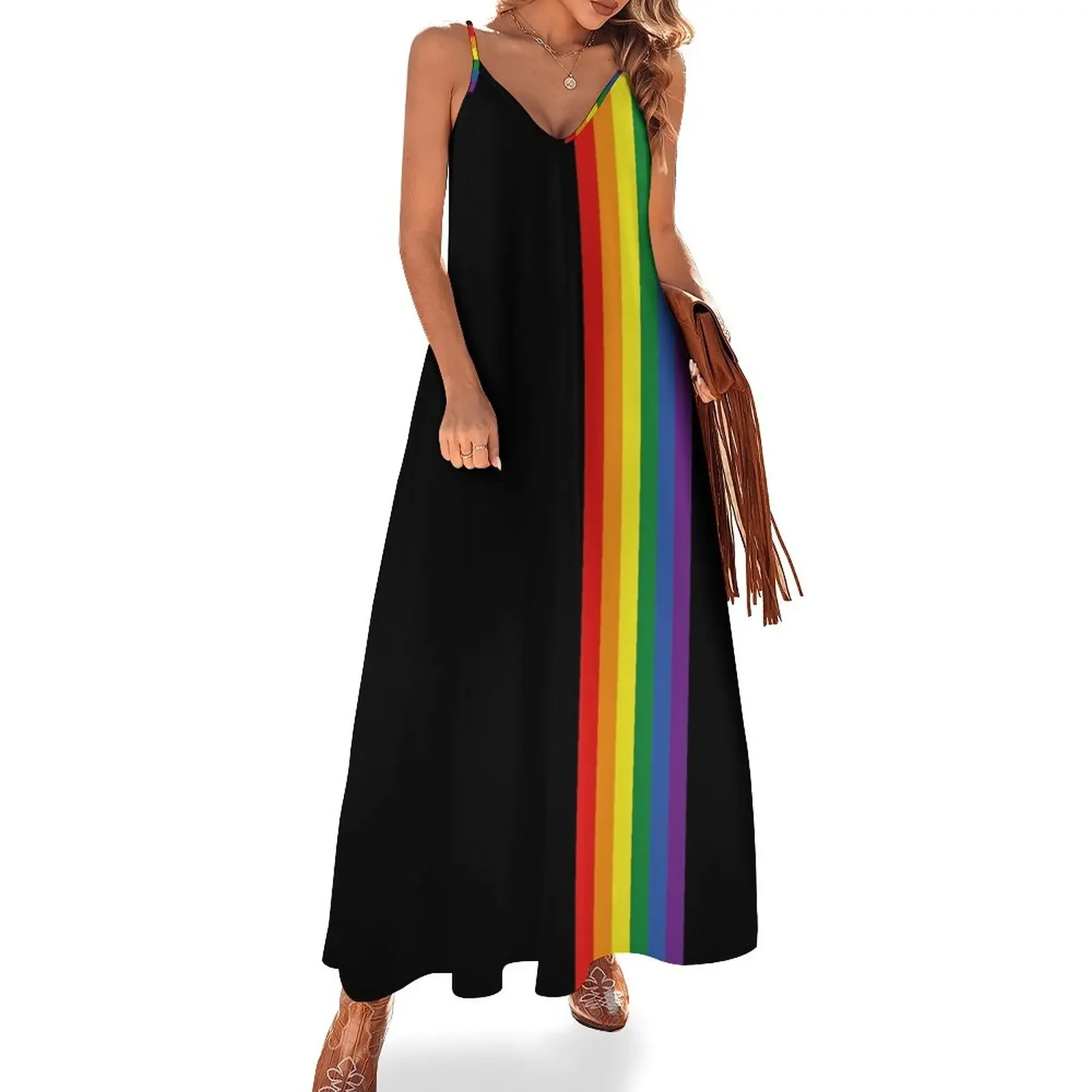 Rainbow on Black Sleeveless Dress sexy dress summer dresses elegant evening dresses for women 2025 dress for women 2025
Rainbow on Black Sleeveless Dress sexy dress summer dresses elegant evening dresses for women 2025 dress for women 2025
