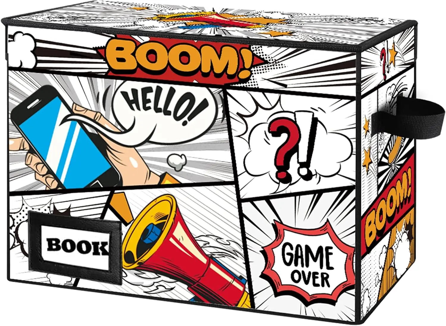 Comic Book Storage Boxes, 15.8" x 7.8" x 11.8" Collapsible Short Box Holds 160-180 Comics, Heavy Duty Organizer with Lid and Handle
Comic Book Storage Boxes, 15.8" x 7.8" x 11.8" Collapsible Short Box Holds 160-180 Comics, Heavy Duty Organizer with Lid and Handle