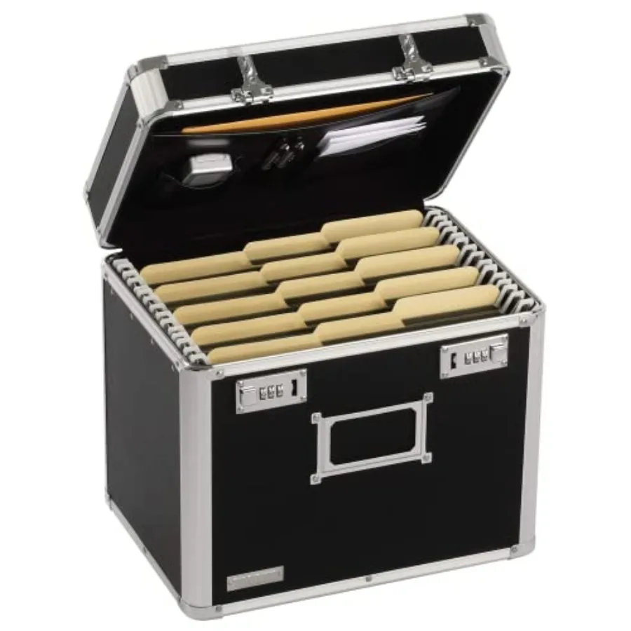 Locking File Organizer Box - 13.5 x 13.25 x 10.5 Inch Large, Portable Locking Storage Box for Filing s and Documents w/Combinat
Locking File Organizer Box - 13.5 x 13.25 x 10.5 Inch Large, Portable Locking Storage Box for Filing s and Documents w/Combinat