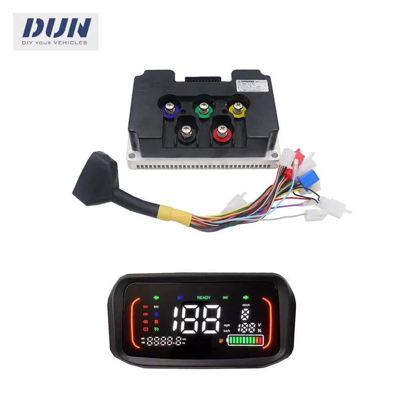 Nanjing Fardriver ND72450 48V-72V DC 200A Phase 450A Hall BLDC Motor Controller with N1S One-line DN7 Display Kits
Nanjing Fardriver ND72450 48V-72V DC 200A Phase 450A Hall BLDC Motor Controller with N1S One-line DN7 Display Kits
