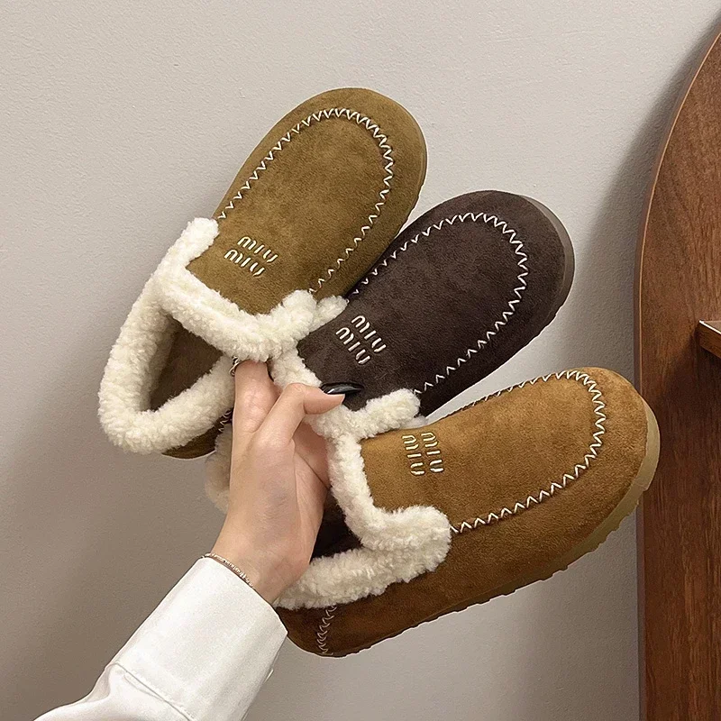 Women Boots Winter Plus Cashmere Thick Cotton Shoes for Women Outdoor Slip-on Loafers New Comfortable Fashion Warm Boots Women
Women Boots Winter Plus Cashmere Thick Cotton Shoes for Women Outdoor Slip-on Loafers New Comfortable Fashion Warm Boots Women