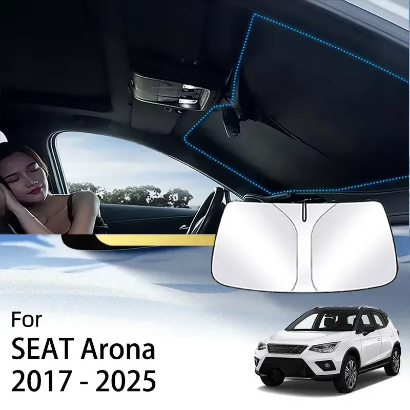 For SEAT Arona FR 2019 2017 - 2025 Original Accessories Front Sunshade Window Windshield Heat Insulation Shade Protection Parts
For SEAT Arona FR 2019 2017 - 2025 Original Accessories Front Sunshade Window Windshield Heat Insulation Shade Protection Parts