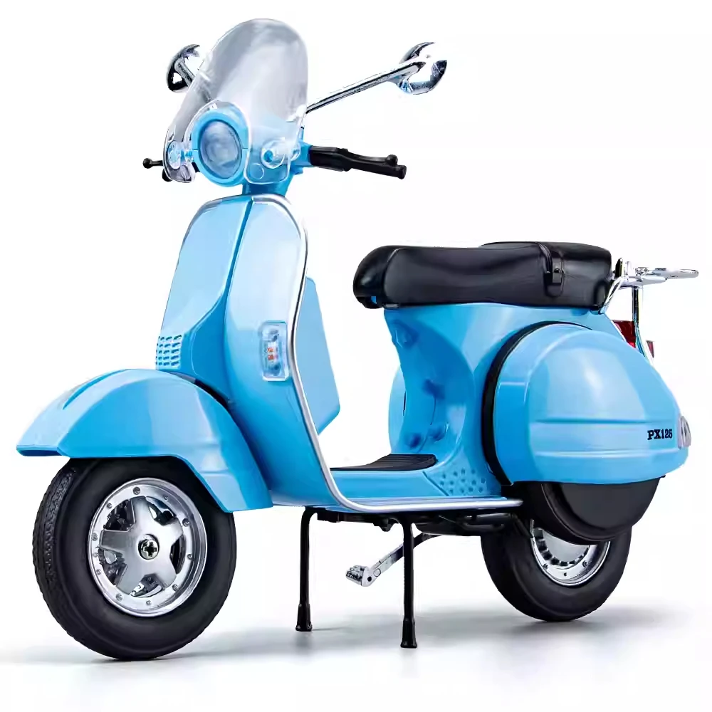 1:10 литье под давлением сплава Vespa 125, классическая модель мотоцикла, транспортные средства, звуковой свет, внедорожный автоцикл, моделирование, коллекционные игрушки, автомобиль
1:10 литье под давлением сплава Vespa 125, классическая модель мотоцикла, транспортные средства, звуковой свет, внедорожный автоцикл, моделирование, коллекционные игрушки, автомобиль