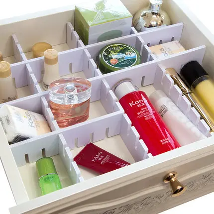 Plastic Drawer Dividers Organizer for Makeup Counter Socks Storage Separators Home Organization Tools by Xian Xun Xue
Plastic Drawer Dividers Organizer for Makeup Counter Socks Storage Separators Home Organization Tools by Xian Xun Xue