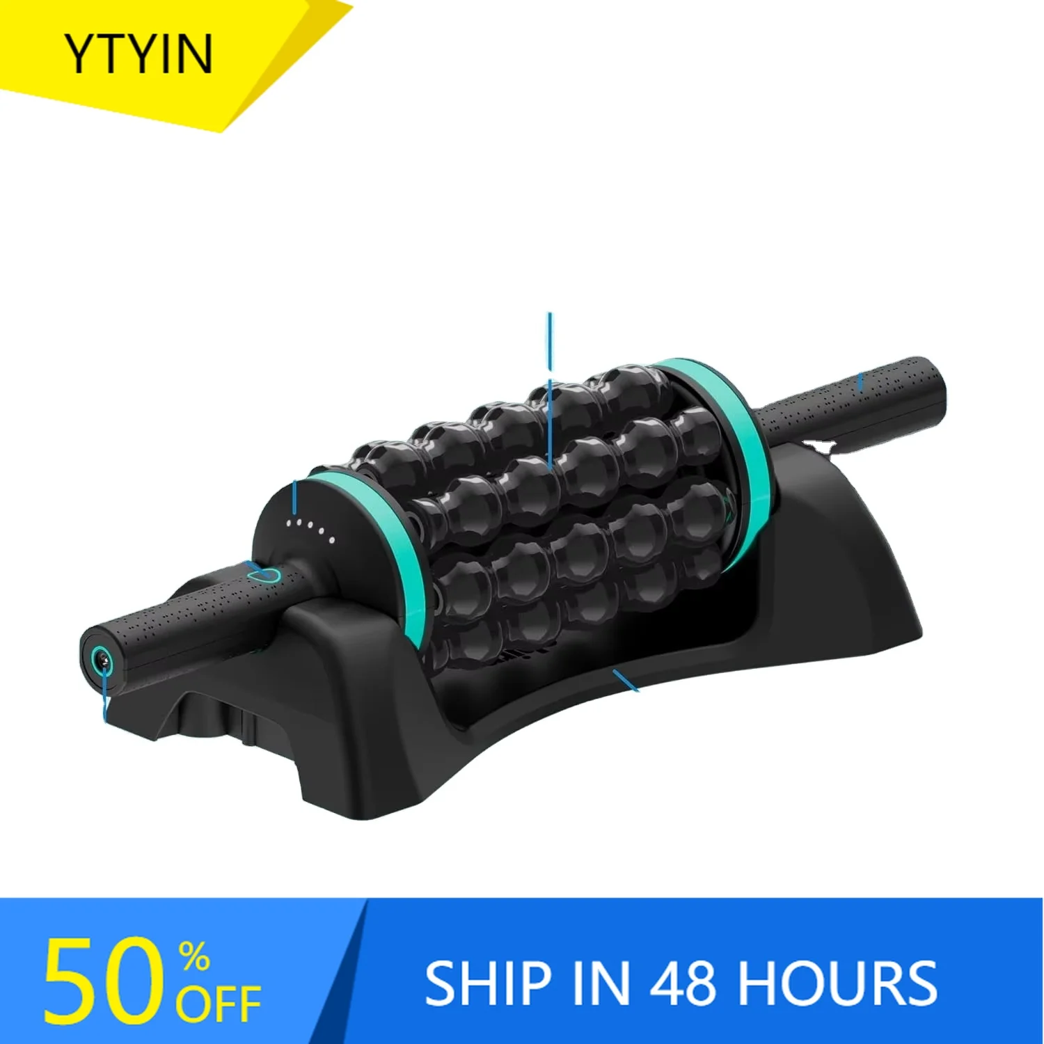 YTYIN Portable Deep Tissue Percussion Massager Electric Rolling for Muscle Recovery
YTYIN Portable Deep Tissue Percussion Massager Electric Rolling for Muscle Recovery