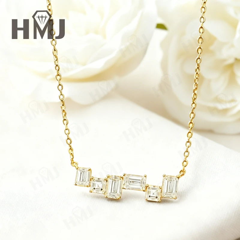 Moissanite Necklace with3CT D Color Asscher/Emerald Cut Moissanite S925Plated White Yellow Rose Gold Chain Engagement Daily Gift
Moissanite Necklace with3CT D Color Asscher/Emerald Cut Moissanite S925Plated White Yellow Rose Gold Chain Engagement Daily Gift