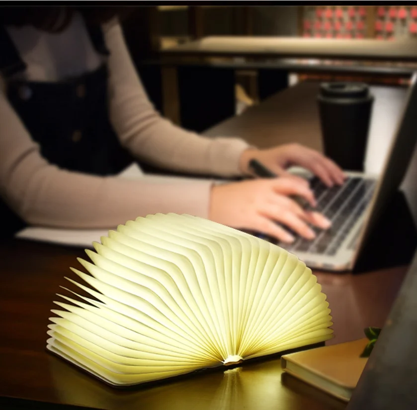 USB Recharge 5 Colors LED Night Ligh Creative Wooden Folding Book Light Home Desk Lamp Decorative for Kid Baby Birthday Gift
USB Recharge 5 Colors LED Night Ligh Creative Wooden Folding Book Light Home Desk Lamp Decorative for Kid Baby Birthday Gift