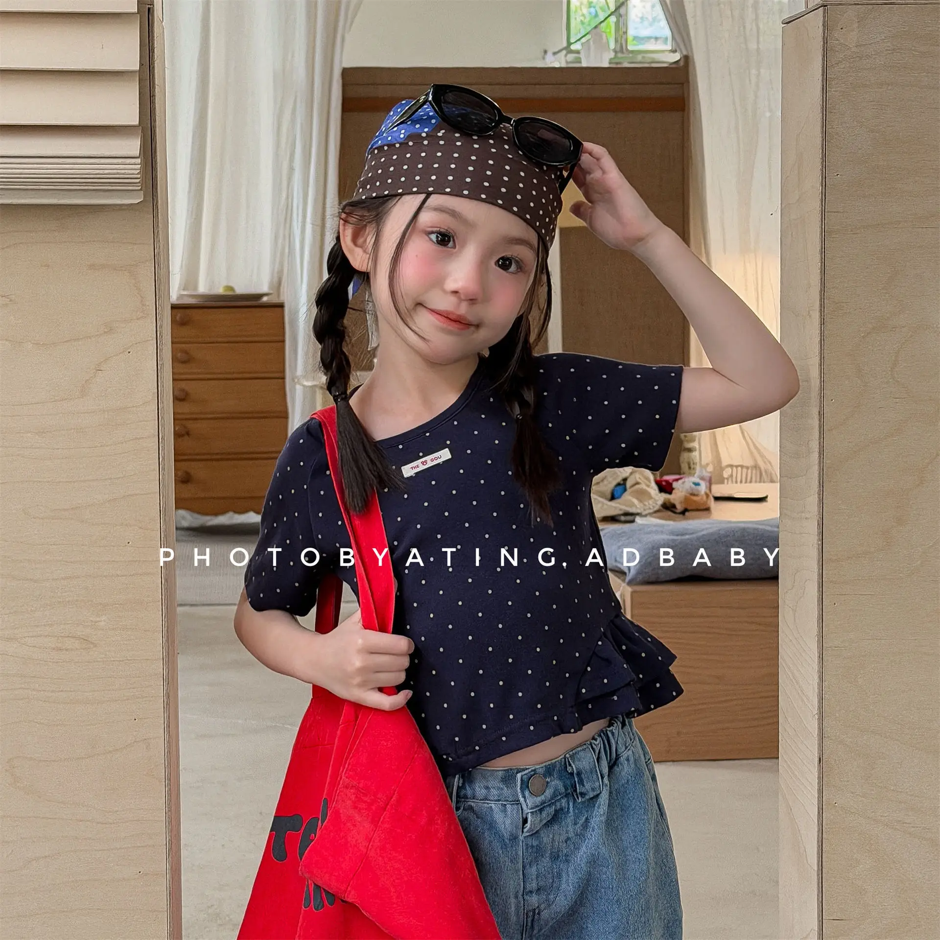 2026 Summer New Girls Short Sleeve T Shirts Children Thin Cotton Elastic Tops Baby Girl Cute Dot Tops Kids Loose Tee Clothes
2026 Summer New Girls Short Sleeve T Shirts Children Thin Cotton Elastic Tops Baby Girl Cute Dot Tops Kids Loose Tee Clothes