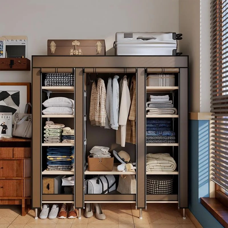 Портативный шкаф со стальным каркасом, легко собирается, пыленепроницаемый, 11 мест для хранения и 1 подвесным хранилищем для одежды, спальня
Портативный шкаф со стальным каркасом, легко собирается, пыленепроницаемый, 11 мест для хранения и 1 подвесным хранилищем для одежды, спальня