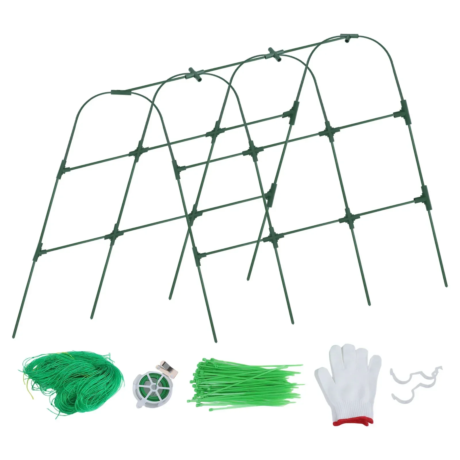 Raised Bed Support Climbing Plants For Vegetable Garden As Shown U-shaped Design Foldable Design Garden Clips Included
Raised Bed Support Climbing Plants For Vegetable Garden As Shown U-shaped Design Foldable Design Garden Clips Included