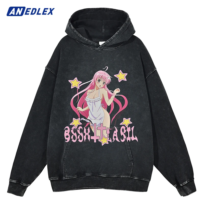 Men Autumn Washed Hooded Sweatshirt Hip Hop Streetwear Cartoon Japan Anime Girl Graphic Vintage Hoodie Harajuku Cotton Pullover 
Men Autumn Washed Hooded Sweatshirt Hip Hop Streetwear Cartoon Japan Anime Girl Graphic Vintage Hoodie Harajuku Cotton Pullover