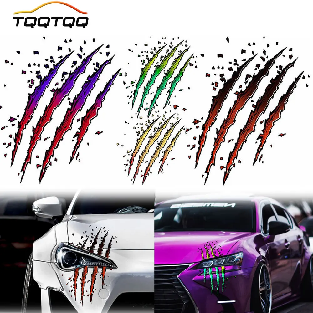 TQQTQQ 1Pcs Claw Marks Car Decals, Vinyl car Sticker Car Headlight Decal, Car Stripe Decals Monster Scratch Graphics
TQQTQQ 1Pcs Claw Marks Car Decals, Vinyl car Sticker Car Headlight Decal, Car Stripe Decals Monster Scratch Graphics
