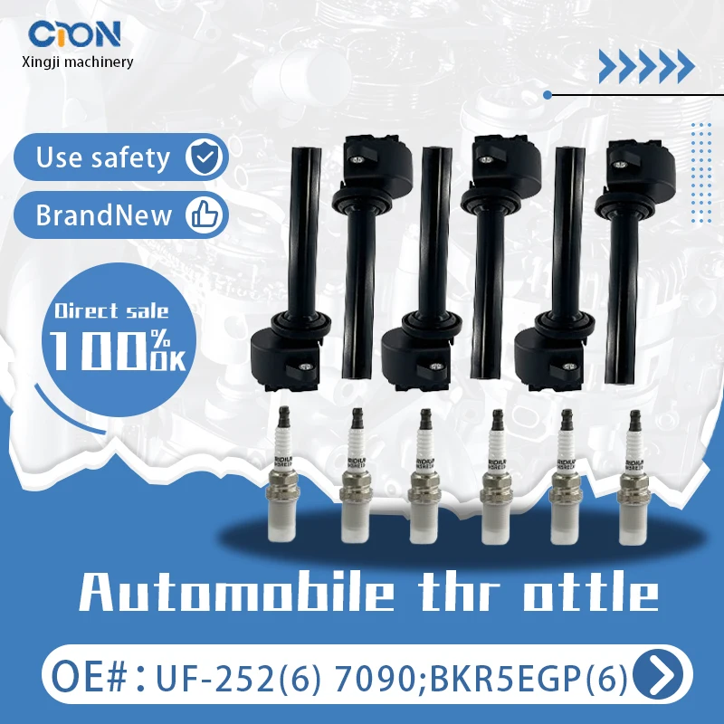 a set of Xingji 6 Ignition Coil Packs and Spark Plugs For ISUZU TROOPER 00-02/RODEO 00-04/AXIOM 02-04 #UF252 And #7090;BKR5EGP
a set of Xingji 6 Ignition Coil Packs and Spark Plugs For ISUZU TROOPER 00-02/RODEO 00-04/AXIOM 02-04 #UF252 And #7090;BKR5EGP