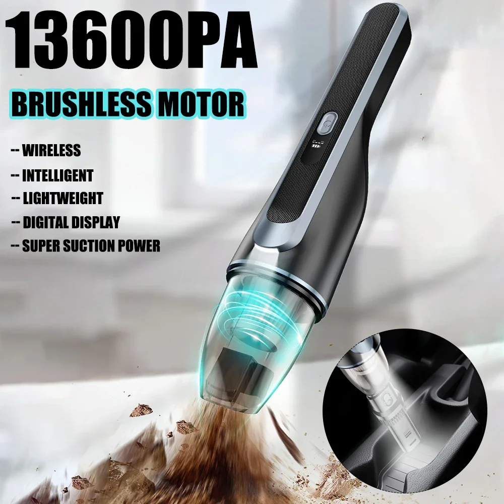 13600Pa High Pressure Car Vacuum Cleaner Portable Handheld Mini Vacuum Cleaner Cordless Strong Suction Car Cleaner For Home
13600Pa High Pressure Car Vacuum Cleaner Portable Handheld Mini Vacuum Cleaner Cordless Strong Suction Car Cleaner For Home