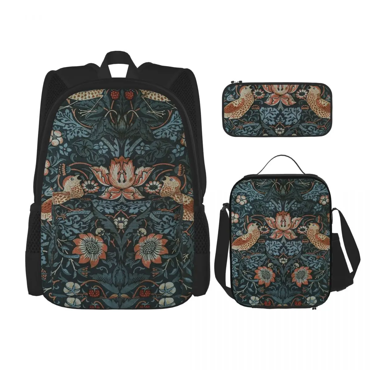 Strawberry Thief 1883 Backpacks Boys Girls Bookbag Students School Bags Kids Rucksack Lunch Bag Pen Bag Three-Piece Set
Strawberry Thief 1883 Backpacks Boys Girls Bookbag Students School Bags Kids Rucksack Lunch Bag Pen Bag Three-Piece Set