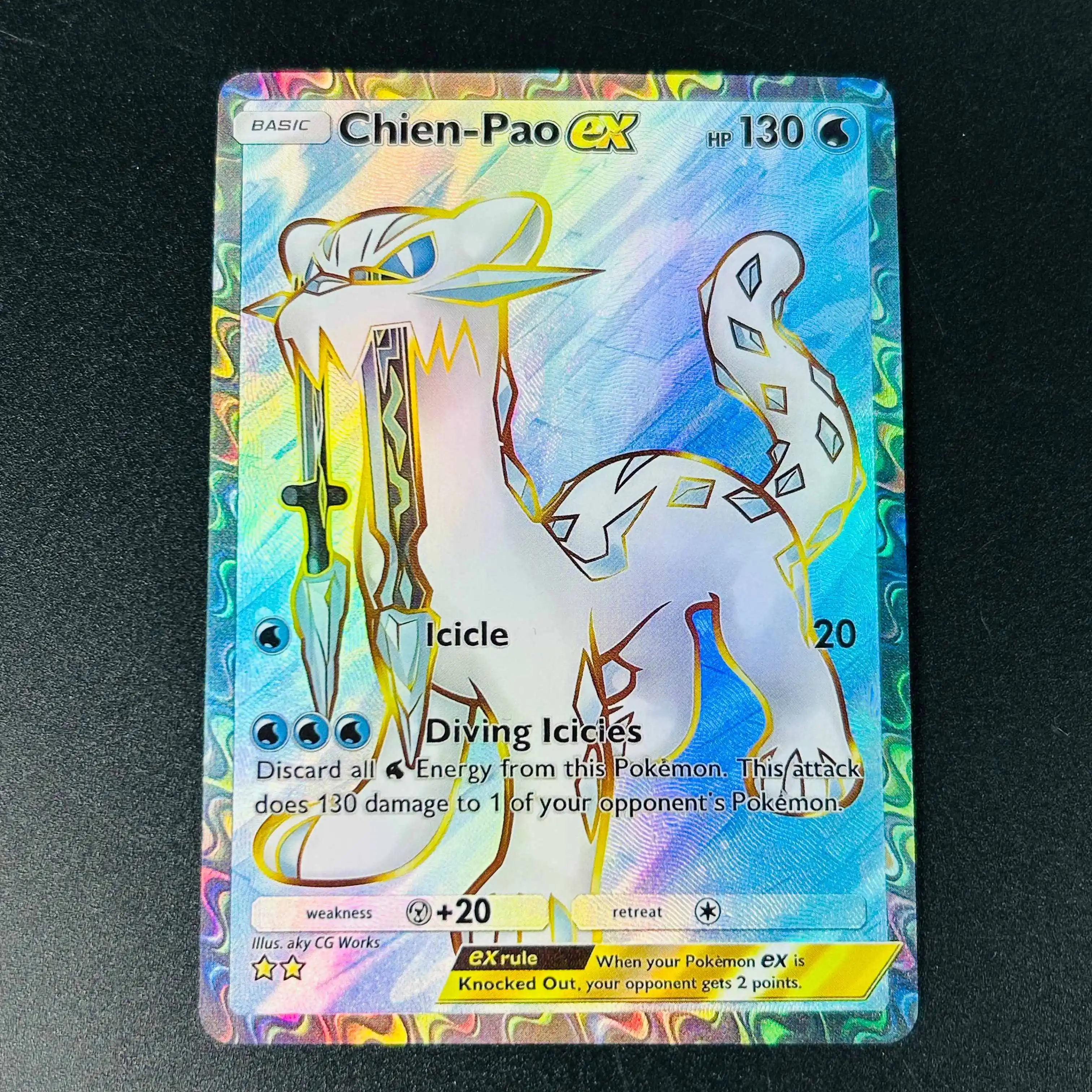 2026 English Chien-Pao ex Holo Rare DIY Textured Card - Mint Pokemon Collectible Card
2026 English Chien-Pao ex Holo Rare DIY Textured Card - Mint Pokemon Collectible Card