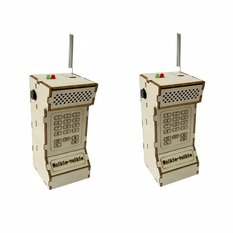 AT82-STEM Physics Science Experimental Tool 2PCS DIY Wireless Walkie Talkie Model Kit Educational Science Project
AT82-STEM Physics Science Experimental Tool 2PCS DIY Wireless Walkie Talkie Model Kit Educational Science Project