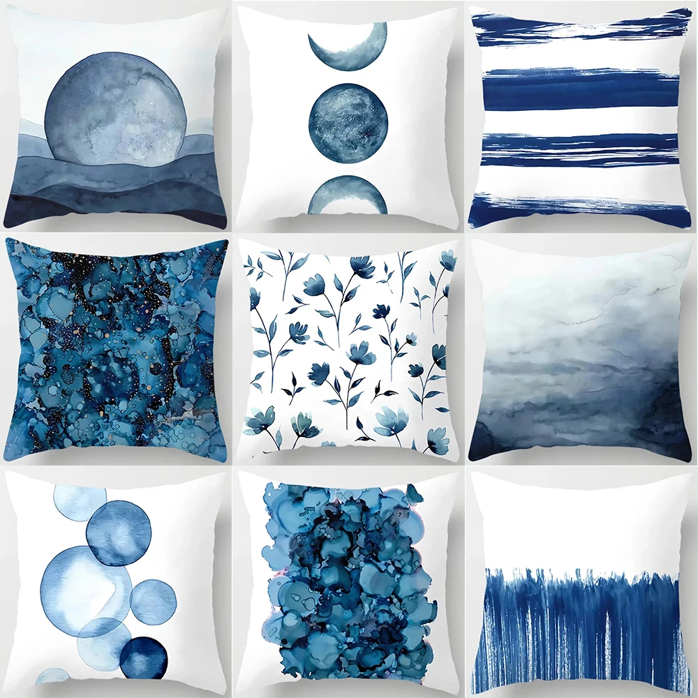 Blue pattern print home decoration polyester fiber cushion cover living room sofa cushion cover 45x45 cm
Blue pattern print home decoration polyester fiber cushion cover living room sofa cushion cover 45x45 cm