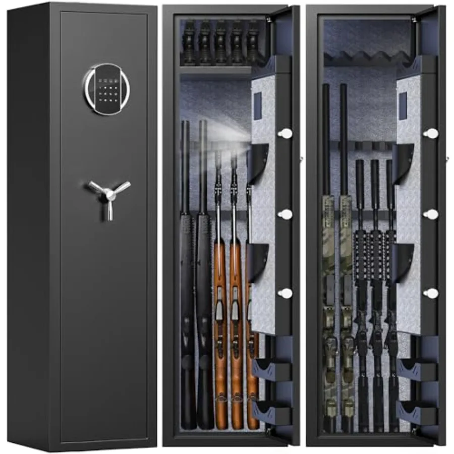 3-5 сейфов для оружия Сейф для оружия с ЖК-экраном, клавиатурой и бесшумным режимом шкафов для оружия для винтовки и дробовиков с 3-мя регулируемыми пистолетами S
3-5 сейфов для оружия Сейф для оружия с ЖК-экраном, клавиатурой и бесшумным режимом шкафов для оружия для винтовки и дробовиков с 3-мя регулируемыми пистолетами S