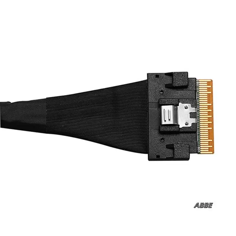 PCIE4.0X8 SFF8654 To SFF8654 Male To Male Data Cable Slimsas 8X SFF8654 X8 GEN4 Cable For GPU Graphics Card SSD
PCIE4.0X8 SFF8654 To SFF8654 Male To Male Data Cable Slimsas 8X SFF8654 X8 GEN4 Cable For GPU Graphics Card SSD