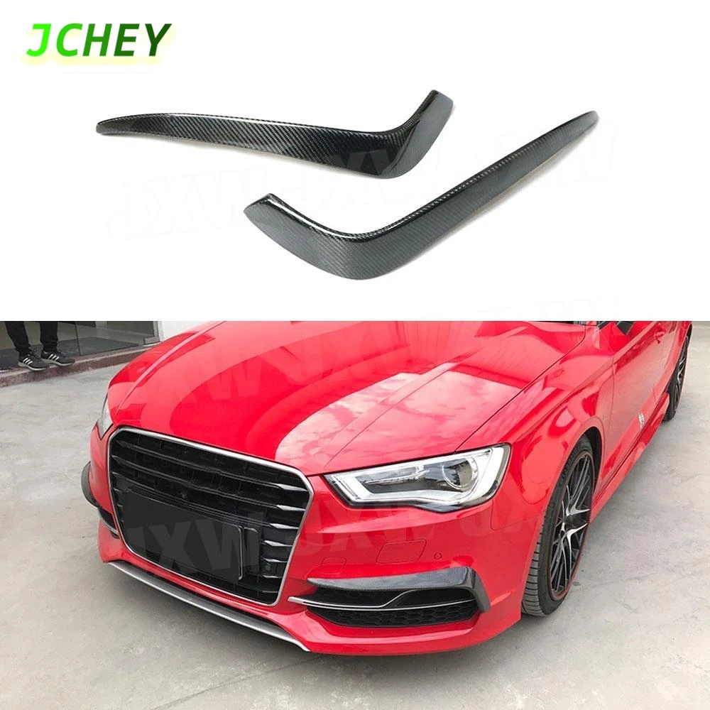 JCHEY Carbon Fiber Front Fog Lamp Eyelids Strip Frame for Audi A3 S3 Sedan Hatchback 2013 - 2019 Bumper Trim Covers FRP
JCHEY Carbon Fiber Front Fog Lamp Eyelids Strip Frame for Audi A3 S3 Sedan Hatchback 2013 - 2019 Bumper Trim Covers FRP