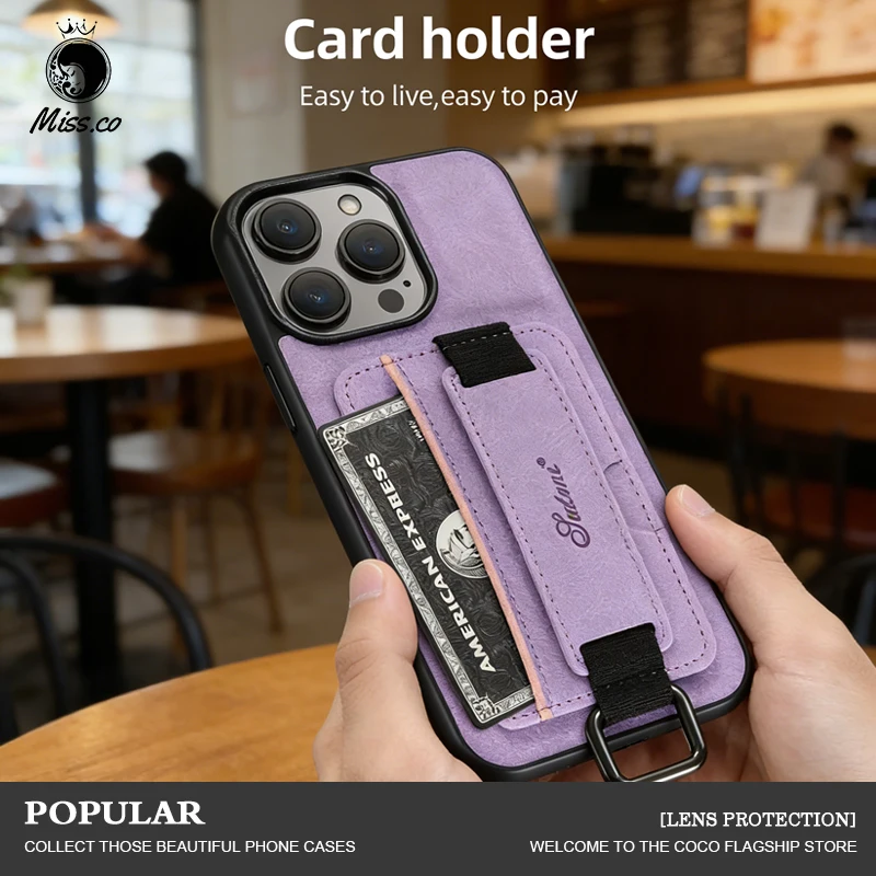 Litchi Grain Leather Ring Card Bag Bracket Phone Case for IPhone for IPhone 12 13 14 15 16 17 Pro Max 17 Air 14 15 Plus Cover
Litchi Grain Leather Ring Card Bag Bracket Phone Case for IPhone for IPhone 12 13 14 15 16 17 Pro Max 17 Air 14 15 Plus Cover