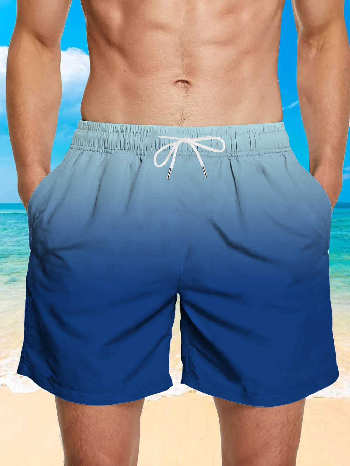 Comfort Waistband Beach Shorts Men Full Print Digital Design Polyester Trunks
Comfort Waistband Beach Shorts Men Full Print Digital Design Polyester Trunks