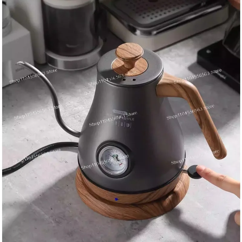 Hand-pour coffee pot and fine-spout teapot, with stainless steel inner liner, 1.0-liter retro gooseneck electric kettle
Hand-pour coffee pot and fine-spout teapot, with stainless steel inner liner, 1.0-liter retro gooseneck electric kettle