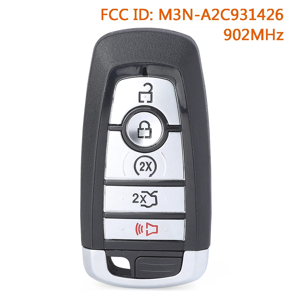 KEYECU M3N-A2C931426 902MHz Remote Key Fob for Ford Edge Expedition Explorer Fusion Mustang 2017-2024 M3N-A2C93142600 164-R8149
KEYECU M3N-A2C931426 902MHz Remote Key Fob for Ford Edge Expedition Explorer Fusion Mustang 2017-2024 M3N-A2C93142600 164-R8149