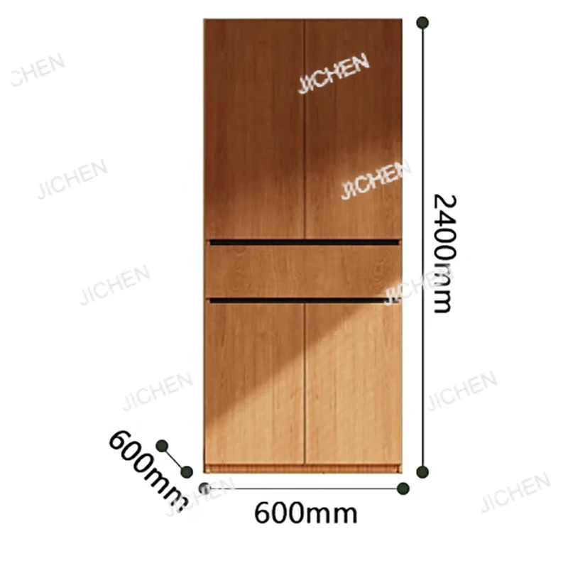 Custom-made Solid Wood Wardrobe New Oak Drawers Rack Clothes Open Closet Organizer Storage Teen Guarda Roupas Furniture Home