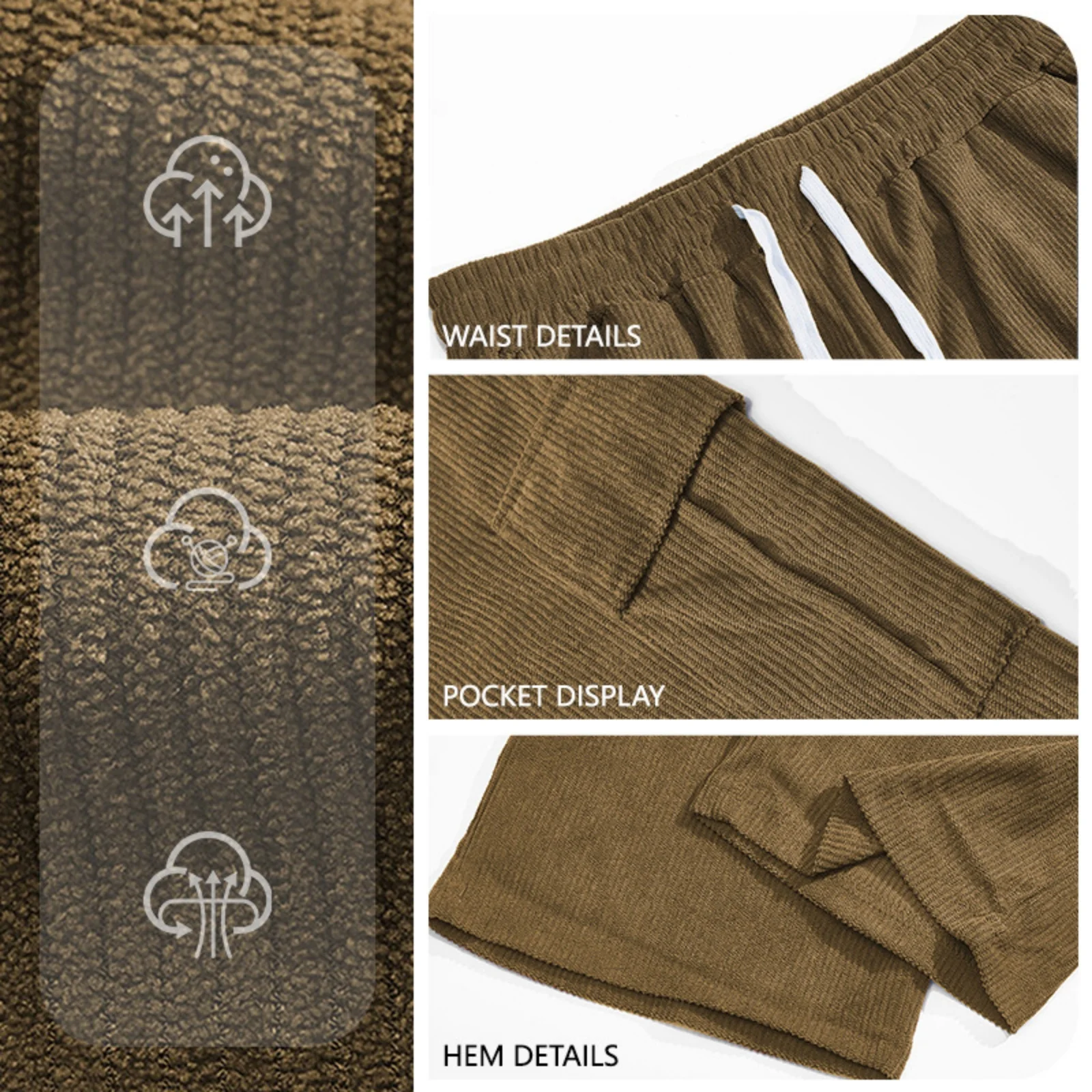 Men's Retro Workwear Casual Pants, Loose Straight-leg Wide-leg Corduroy Trousers, Comfortable Corduroy Pants for Spring Autumn
Men's Retro Workwear Casual Pants, Loose Straight-leg Wide-leg Corduroy Trousers, Comfortable Corduroy Pants for Spring Autumn