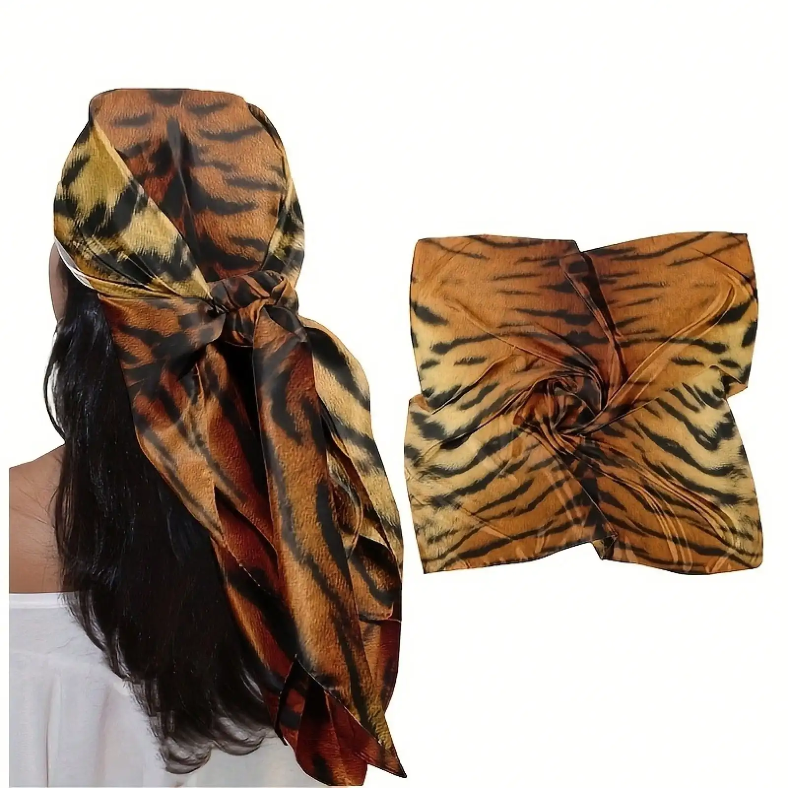 1 Piece 35inch Headscarf, Soft, Stylish, And Beautiful With A Tiger Pattern Design, Skin-Friendly And Breathable Without Being Stuffy, Suitable For Daily Outings, Shopping, Gatherings With Friends, Weekend Leisure, Outdoor Activities,
1 Piece 35inch Headscarf, Soft, Stylish, And Beautiful With A Tiger Pattern Design, Skin-Friendly And Breathable Without Being Stuffy, Suitable For Daily Outings, Shopping, Gatherings With Friends, Weekend Leisure, Outdoor Activities,