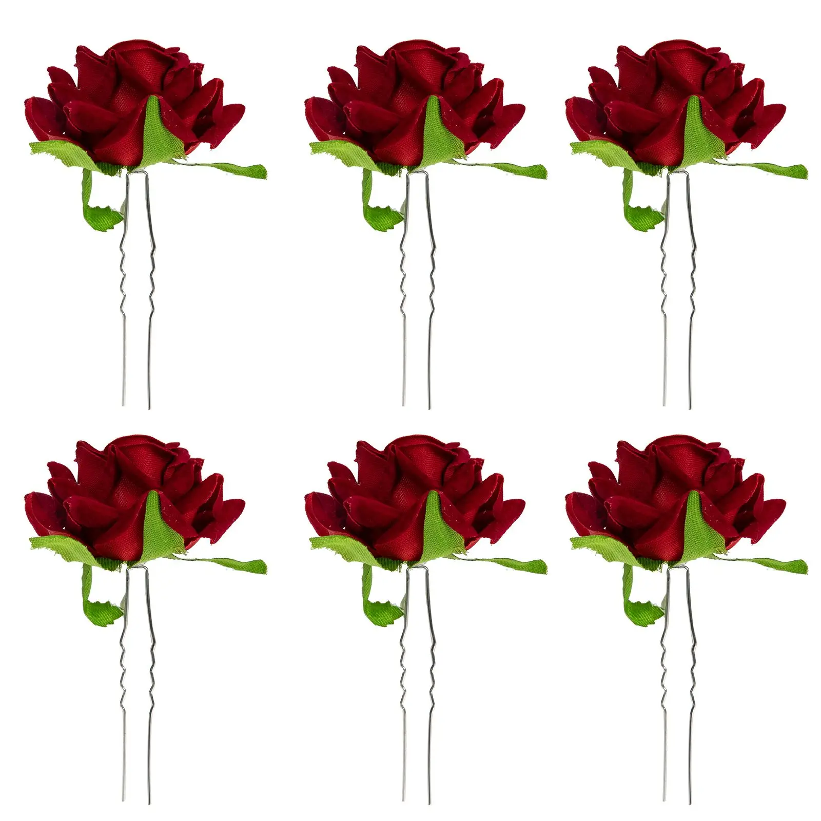 6 Pcs Simulated Rose Hair Accessories Fork Fancy Clips Women Pink U-shaped Wedding Flowers Alloy Bride Bachelorette Accessory
6 Pcs Simulated Rose Hair Accessories Fork Fancy Clips Women Pink U-shaped Wedding Flowers Alloy Bride Bachelorette Accessory