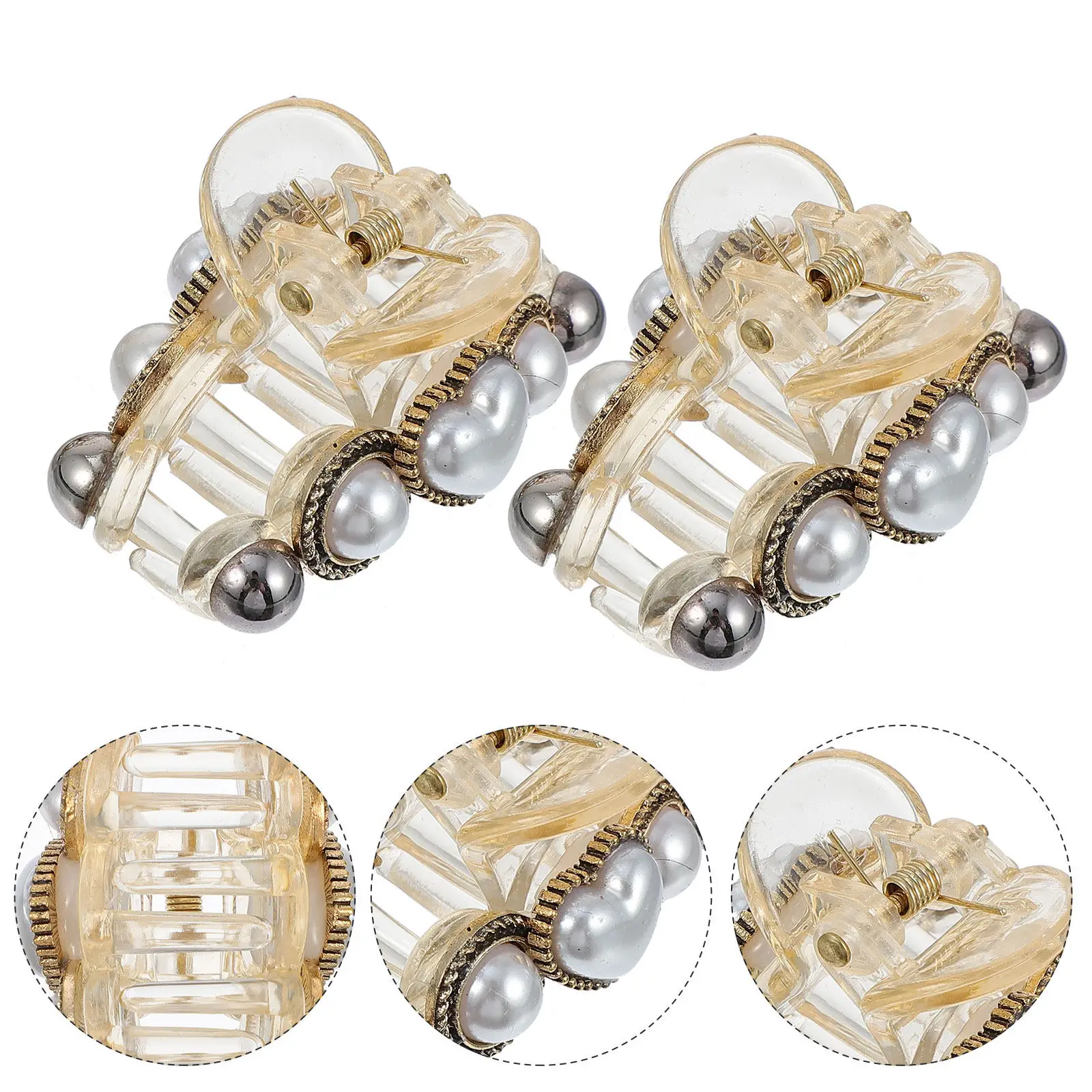 2Pcs Heart Shape Pearl Hair Clasp Elegant Vintage Barrette for Women Girls Daily Wear Party Wedding Hair Styling Accessory
2Pcs Heart Shape Pearl Hair Clasp Elegant Vintage Barrette for Women Girls Daily Wear Party Wedding Hair Styling Accessory