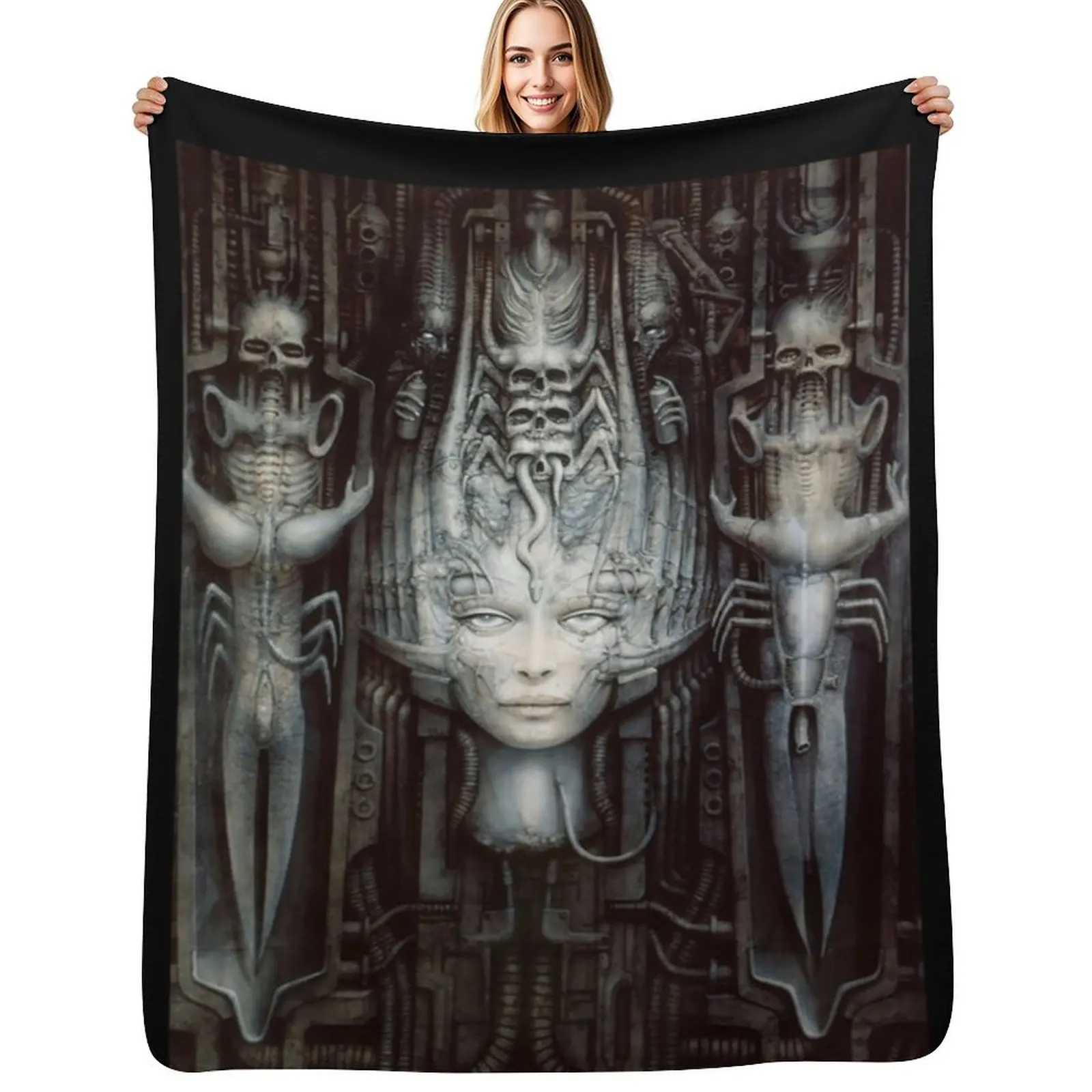 H.R Giger - Li 1 - Art Classic Throw Blanket No Pilling Soft Warm Blanket for Bed
H.R Giger - Li 1 - Art Classic Throw Blanket No Pilling Soft Warm Blanket for Bed