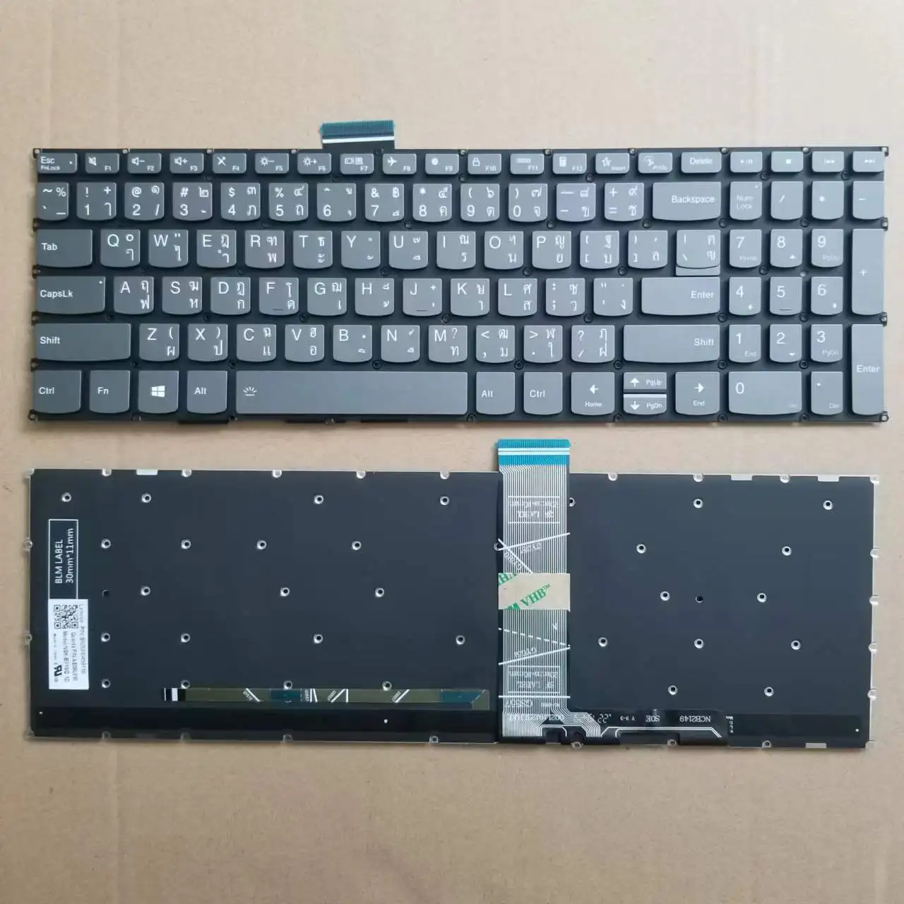 Новая тайская клавиатура TI для Lenovo Air 15 2020, Air15 2021, Air 15 2022 с подсветкой без рамки серого цвета
Новая тайская клавиатура TI для Lenovo Air 15 2020, Air15 2021, Air 15 2022 с подсветкой без рамки серого цвета