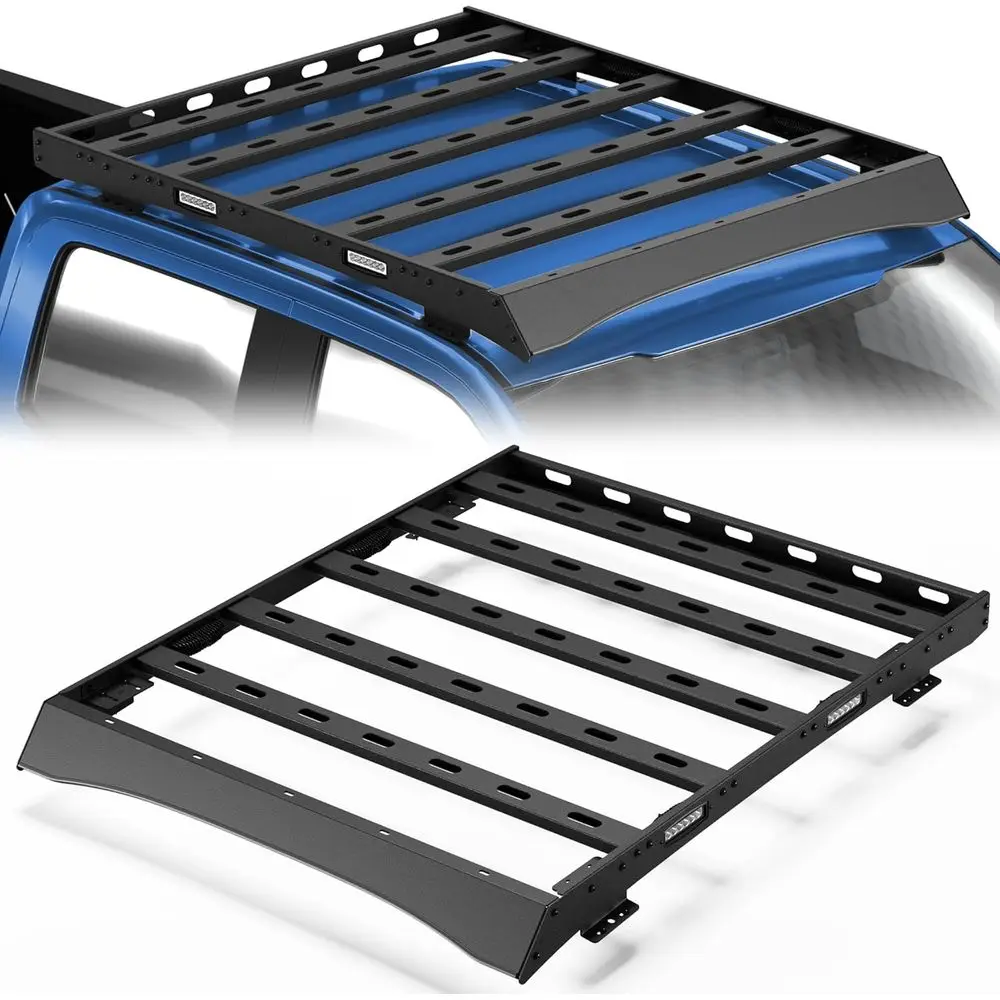 Carbon Steel Heavy-Duty Cargo Rack for 2017-2022 Crew Cab Trucks, 800 lb Capacity, 4 LED Lights Included
Carbon Steel Heavy-Duty Cargo Rack for 2017-2022 Crew Cab Trucks, 800 lb Capacity, 4 LED Lights Included