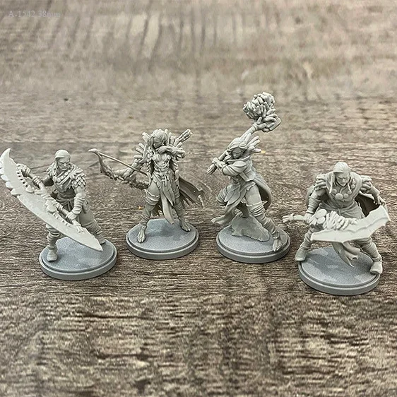38mm Resin model kits figure colorless and self-assembled (Four people) A-1542
38mm Resin model kits figure colorless and self-assembled (Four people) A-1542