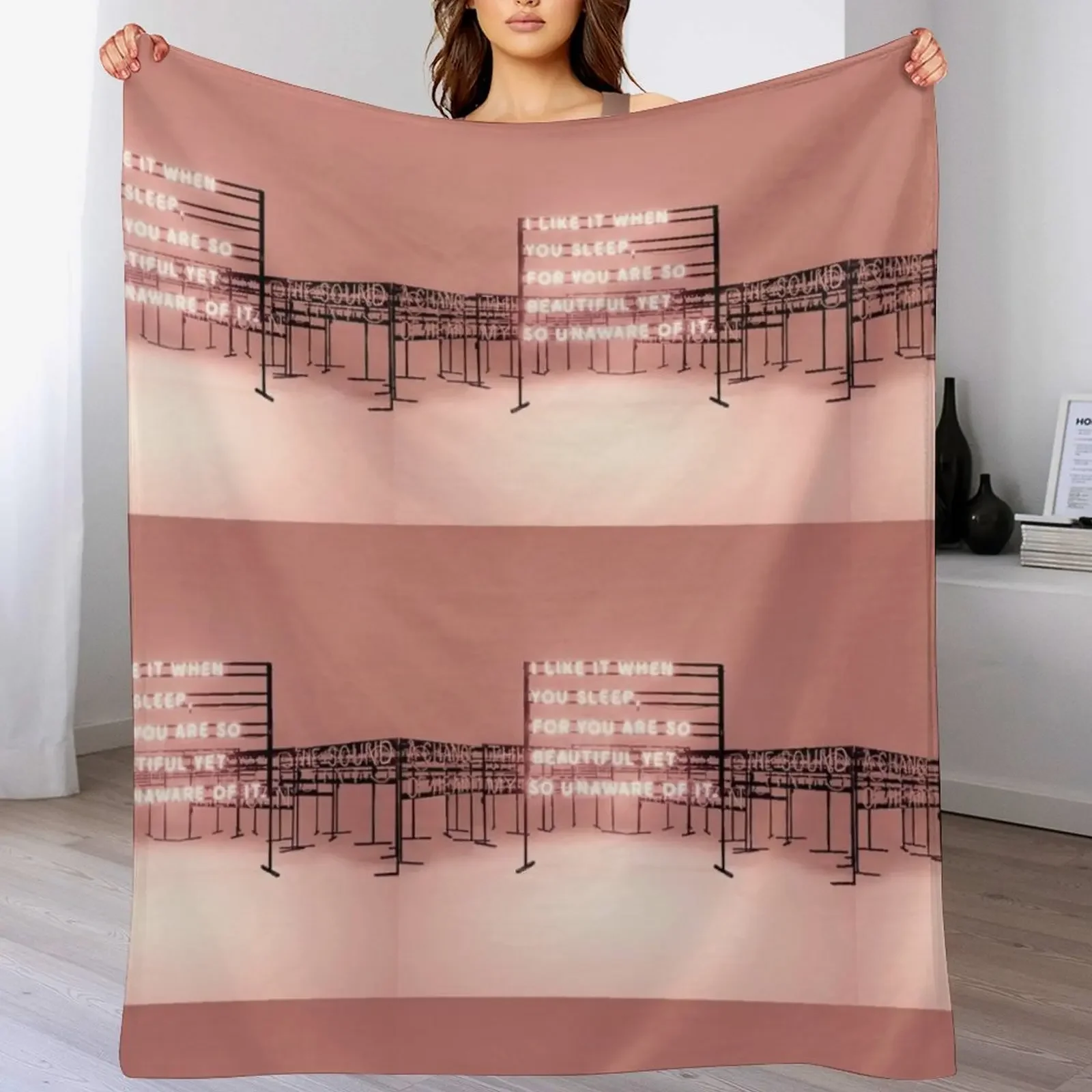 THE 1975 - I like it when you sleep for you are so beautiful yet so unaware of it. Throw Blanket Birthday gift for mom
THE 1975 - I like it when you sleep for you are so beautiful yet so unaware of it. Throw Blanket Birthday gift for mom