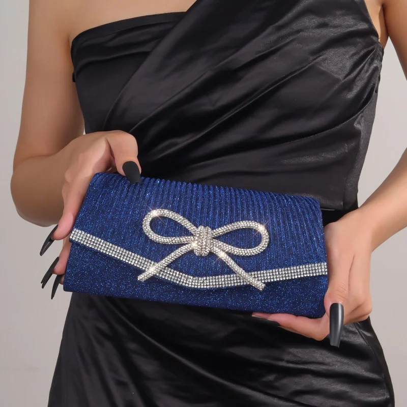 Glitter Diamond Evening Bag for Women Fashionable Bow Flip-top Shiny Wedding Banquet Dinner Party Clutch Bags Elegant Handbag
Glitter Diamond Evening Bag for Women Fashionable Bow Flip-top Shiny Wedding Banquet Dinner Party Clutch Bags Elegant Handbag