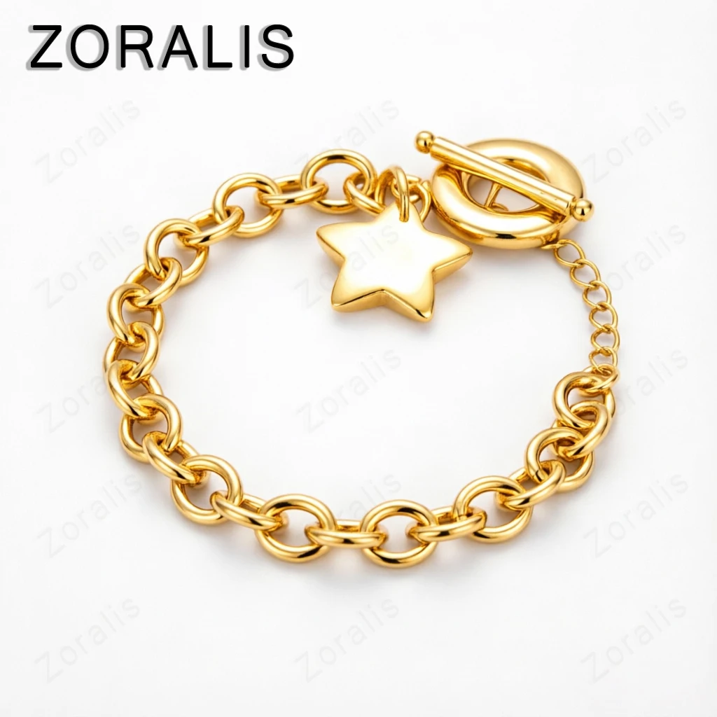 18K Gold Bracelet Star Chain Bracelets For Women Wedding Birthday Party High Quality Fashion Jewelry
18K Gold Bracelet Star Chain Bracelets For Women Wedding Birthday Party High Quality Fashion Jewelry