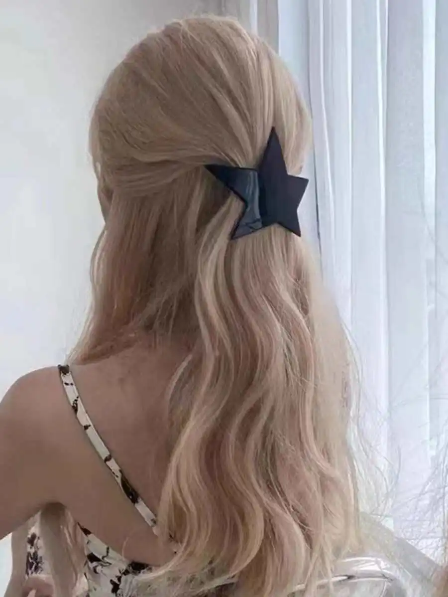 Star Shape Hair Clip For Women Y2K Style Claw Barrette Hair Accessory
Star Shape Hair Clip For Women Y2K Style Claw Barrette Hair Accessory