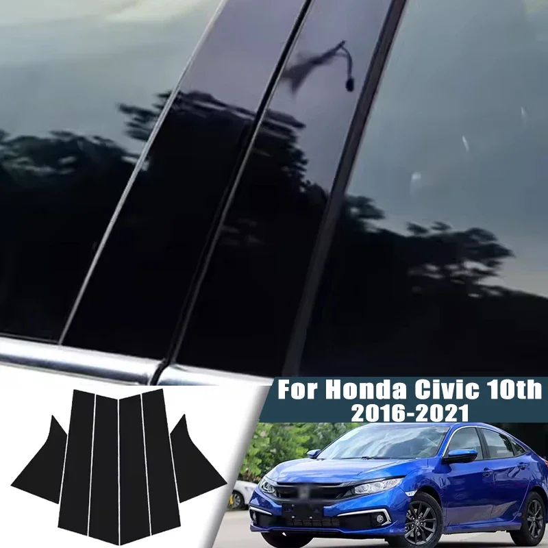For Honda Civic 10th 2016-2021 2017 2018 2019 6pcs Window Center Pillar Film Trim Cover B C Posts Sticker Column Car Accessorie
For Honda Civic 10th 2016-2021 2017 2018 2019 6pcs Window Center Pillar Film Trim Cover B C Posts Sticker Column Car Accessorie